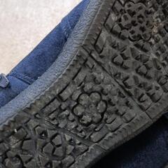 レディースブーツ紺色の画像