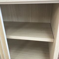 【ジャングルジャングル岩出店】【A887】スライド付き食器棚/ラック コメリ 中古家具 和歌山 岩出市 紀の川市 海南市の画像