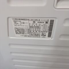 日立 ドラム式洗濯機11.0kg BD-SV110FL 2021年製の画像