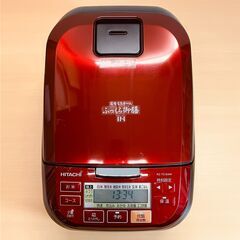 日立  5.5合炊き IHジャー炊飯器 圧力＆スチーム ふっくら御膳 RZ-TS104M（レッド）2022年製の画像