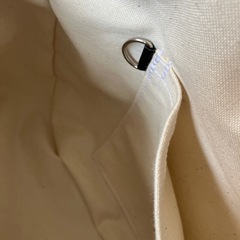 【ハンドメイド】丸底帆布トートバッグ カフェオレ 0818新品未使用の画像