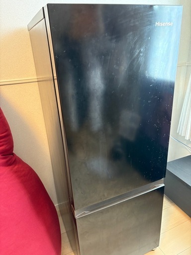 決まりました！ハイセンス 冷蔵庫 幅48.1cm 162L ブラック HR-D15FB