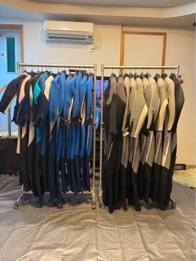 ダイビング用ウエットスーツほぼ新品まとめ売り