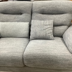 ニトリ　2人掛けソファー　ファブリック　グレー【トレファク堺福田店】の画像