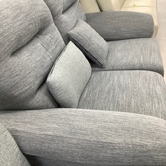 ニトリ　2人掛けソファー　ファブリック　グレー【トレファク堺福田店】の画像