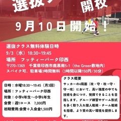 印西市サッカースクール会員募集(ビグルーツスポーツクラブ)の画像