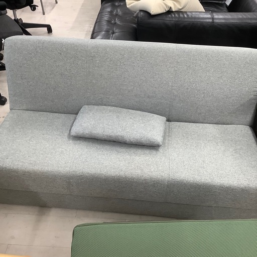 ソファーベッド　ファブリック　グレー【トレファク堺福田店】