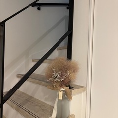 ドライフラワーと花瓶セット【スモークツリー】の画像
