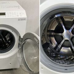 高年式!2022年製! Panasonic パナソニック NA-LX127BR ドラム式洗濯乾燥機 右開き 洗濯12kg 乾燥6kg 中古家電 店頭引取歓迎 yR9936の画像