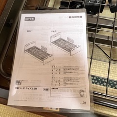 ニトリ 介護ベッド 電動ベッド ライズ2 2M　マットレス付きの画像