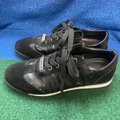 DSQUARED2 ブラック　スニーカー　 黒 スニーカー ブラック 028ー2 40の画像