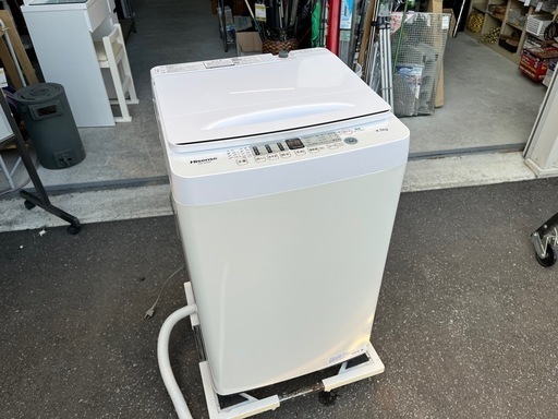 Hisence ハイセンス 全自動洗濯機 4.5Kg HW-E4504 内部分解清掃済 2021年製 中古稼働品 ③