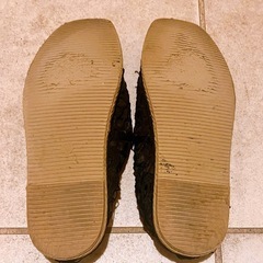 【USED】  GU エスパドリーユ  レース 黒  Mの画像