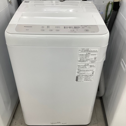 安心の1年保証付き！Panasonic 全自動洗濯機　5.0kg 2025年製【トレファク堺福田店】