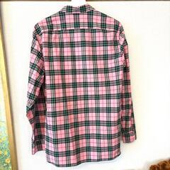 Burberry バーバリー チェック ピンク 長袖シャツ M 美品の画像