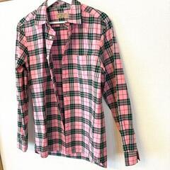 Burberry バーバリー チェック ピンク 長袖シャツ M 美品の画像