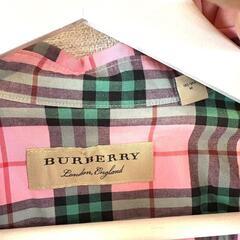 Burberry バーバリー チェック ピンク 長袖シャツ M 美品の画像