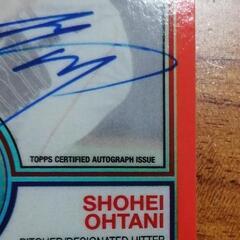 大谷翔平 印刷サインカードリプリント
topps chrome　PSA9 1枚付きの画像