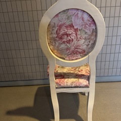 アンティーク家具 猫脚 ロココ調 ダイニング チェア　アイボリーの画像