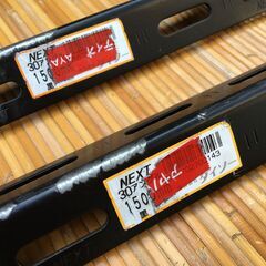 御縁を【中古アングル】2本 NEXT カラー 30型 1500㎜ 黒 ブラック スチール ネクスト ダイソーの画像
