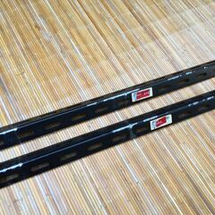 御縁を【中古アングル】2本 NEXT カラー 30型 1500㎜ 黒 ブラック スチール ネクスト ダイソーの画像