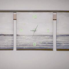 Wall luminous clock and artの画像