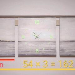 Wall luminous clock and artの画像