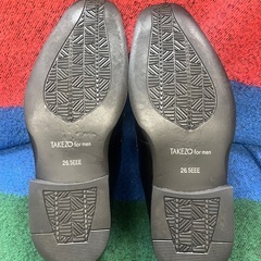 TAKEZO for men ブラック＆レッド　防水ビジネスシューズ　ローファー ローファー ブラック 靴の画像