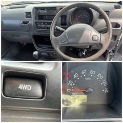 🉐H26ハイゼットトラック4WD 5速MT 5.3万km検9/1/6 エアコン　パワステの画像