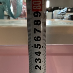 収納たっぷり😊 カラーボックス 収納ケース 4段 高さ約77.7cm 横約53cm 白 ピンクの画像