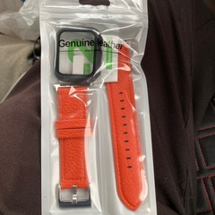 先着一名レザーオレンジベルトサービス❗️Apple watch series1 38mm ステンレス　ブラックの画像