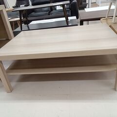 リユースのサカイ栃木店★ジモティ割あり★ IKEA ローテーブル ライトベージュ W118×D78×H46 クリーニング済み TC10262の画像