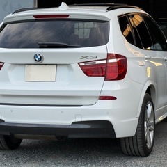 総額118.4万円★ BMW X3 x drive20d Mスポーツパッケージ  サンルーフ　黒革フルレザーシート　シートヒーター　オプション１９インチＡＷ　タイヤ２０２４製バリ山　ユーザー買取車　レーンディパーチャーウォーニング　純正ＨＤＤナビ　不具合無しの画像