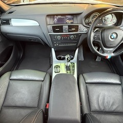 総額118.4万円★ BMW X3 x drive20d Mスポーツパッケージ  サンルーフ　黒革フルレザーシート　シートヒーター　オプション１９インチＡＷ　タイヤ２０２４製バリ山　ユーザー買取車　レーンディパーチャーウォーニング　純正ＨＤＤナビ　不具合無しの画像