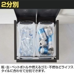 山崎実業 タワー tower ゴミ箱 2分別の画像