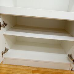 【リユースのサカイ八街店】★ジモティ割あり★ レンジ台　ホワイト　クリーニング済　YJ7413の画像