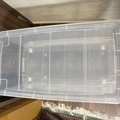アイリスオーヤマ 透明キャリー衣装ケース2個セット 収納ケース
の画像