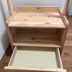 Benesse　子どもが伸びる収納たっぷりキッズ家具/ハンガーラックの画像