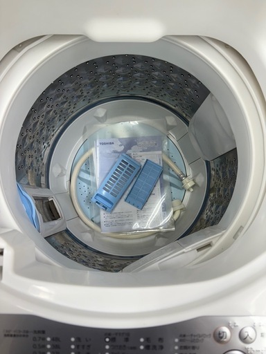 0492 TOSHIBA 東芝 2019年製 全自動洗濯機 5kg AW-5G6