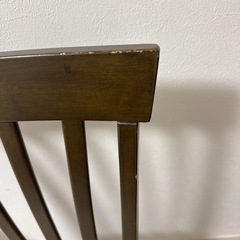 ブラウン系　ダイニングチェア一脚の画像