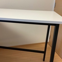 IKEA MITTZÖN 会議用テーブル（ホワイト／ブラック）ほぼ未使用／小傷あり／引き取り歓迎の画像