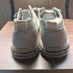 新品 24.5cm レディース スニーカー グレー 厚底 男女兼用 シューズ 識別番号:【N271-S】の画像