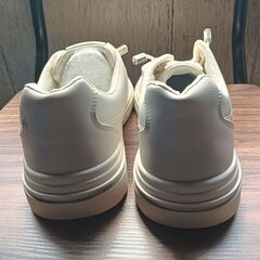 新品 24.5cm レディース スニーカー ホワイト 厚底 男女兼用 シューズ 識別番号:【N273-S】の画像
