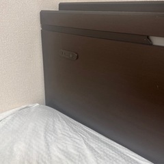 【美品
】ワイドダブルベッド　フレーム　マットレスの画像
