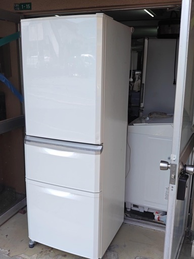 北九州市内配送無料　保証付き 三菱電機 MITSUBISHI ELECTRIC 冷蔵庫 Cシリーズ （335L・右開き） 3ドア パー