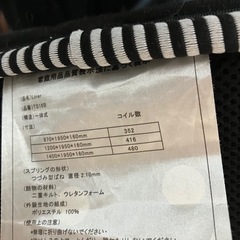 【無料】シングル　スプリングマットの画像