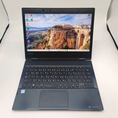 超軽量 タッチパネル フルHD 動作◎ 12.5 東芝 ノートPC Dynabook VC72/DP Core i5-8350U windows11 pro 8GB SSD256GB  カメラあり オフィス (C055)の画像