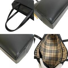 バーバリー BURBERRY ショルダーバッグ ノバチェック ハンド トートバッグ ブラックの画像
