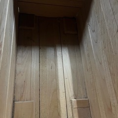 ローラー付 木箱 収納の画像