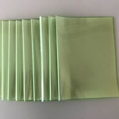 クリアーファイル 20ポケット A4（グリーン）10冊の画像